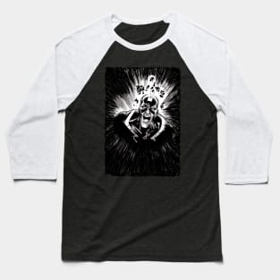 Black Bolt Scream Baseball T-Shirt